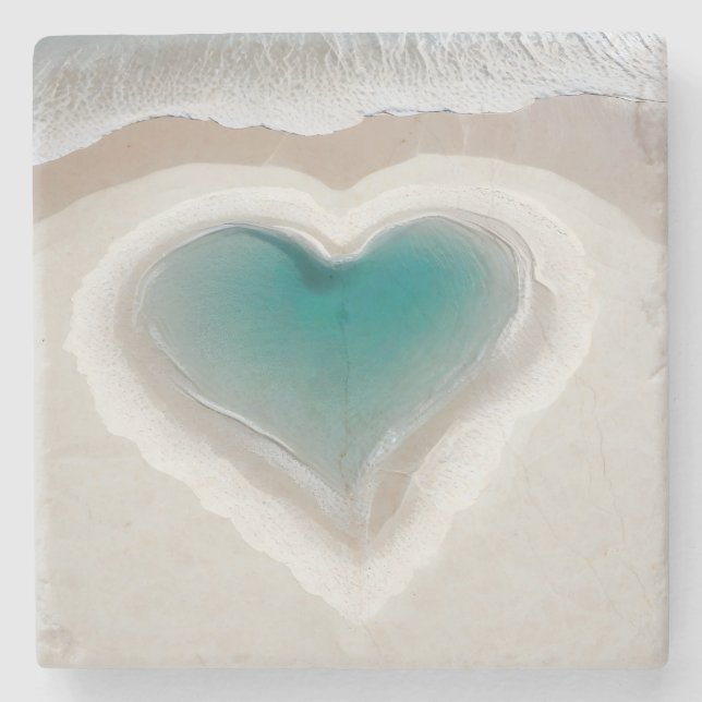 Porta-copo De Pedra Warm and Inviting Heart (Frente)