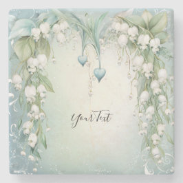 Porta-copo De Pedra Watercolor Lily, da Porta copos do Vale da Pedra