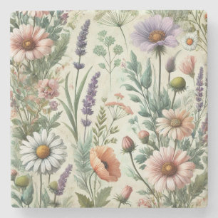 Porta-copo De Pedra Watercolor Na moda e Verão