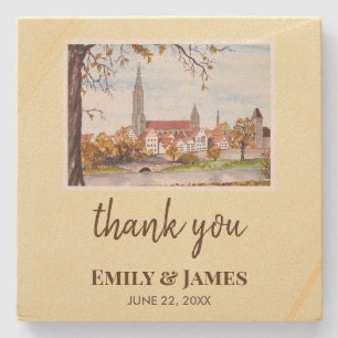 Porta-copo De Pedra Wedding Ulm Minster Alemanha Farida Greenfield