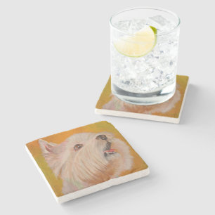 Porta-copo De Pedra West Highland White Terrier Retrato