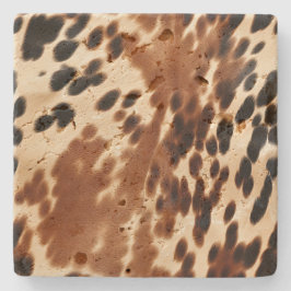 Porta-copo De Pedra Western Brown Cowhide