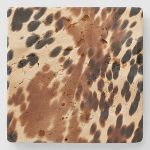 Porta-copo De Pedra Western Brown Cowhide
