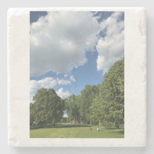 Porta-copo De Pedra WI Cottonwoods na Porta copos da Pedra de Verão