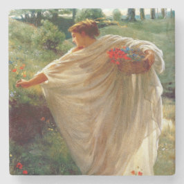 Porta-copo De Pedra Wild Blossoms (por Edward Poynter)