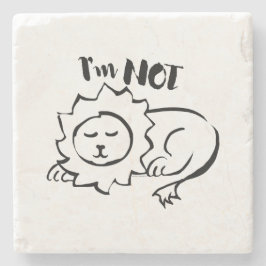 Porta-copo De Pedra Wildly Punny — Não Estou a Brincar Arte Minimalist