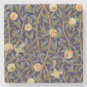 Porta-copo De Pedra William Morris Bird E Pomegranate Vintage Floral