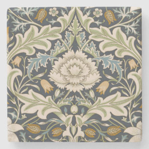 Porta-copo De Pedra William Morris Severn Floral Pattern Classic