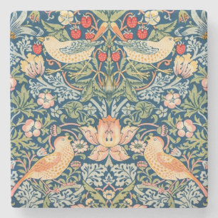 Porta-copo De Pedra William Morris Strawberry Thief Arte Vintage