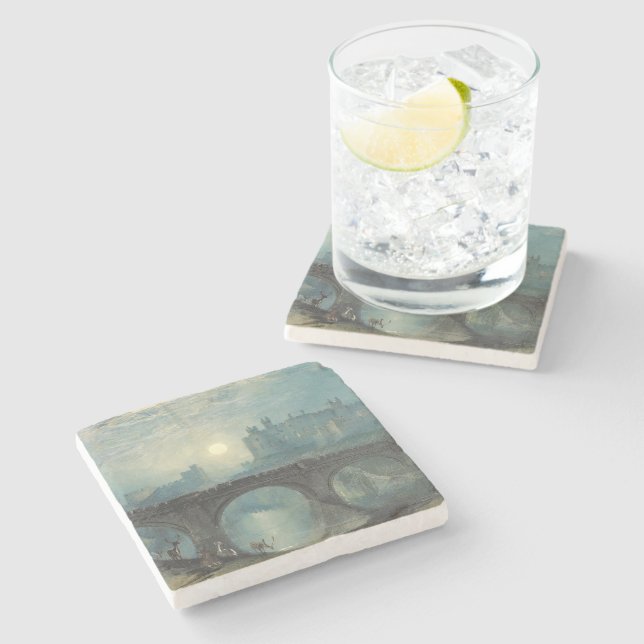 Porta-copo De Pedra William Turner Alnwick Castle (Lateral)