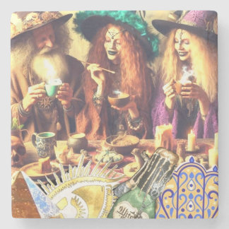 Porta-copo De Pedra Witchy Drink Coasters