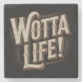 Porta-copo De Pedra Wotta Life Coasters