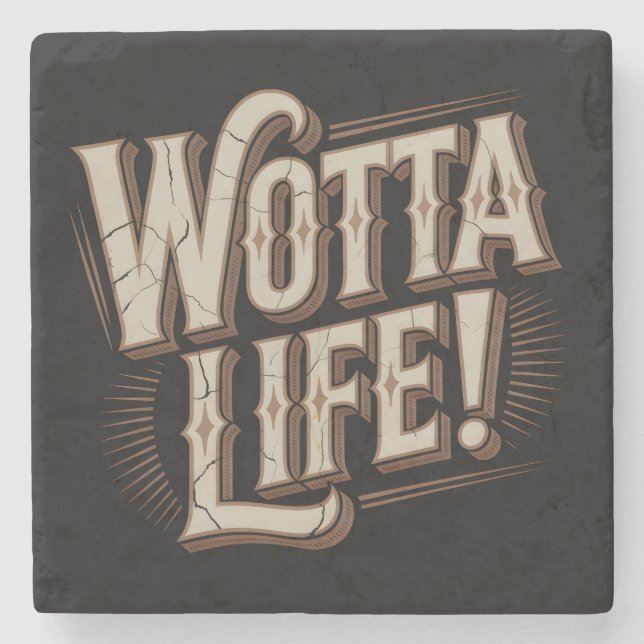 Porta-copo De Pedra Wotta Life Coasters (Frente)