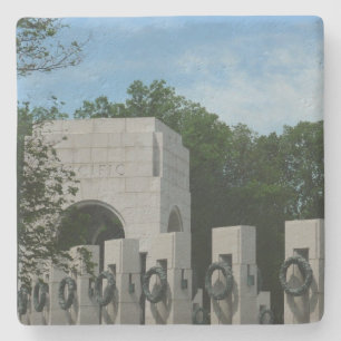 Porta-copo De Pedra WWII Memorial Wredies II em Washington DC