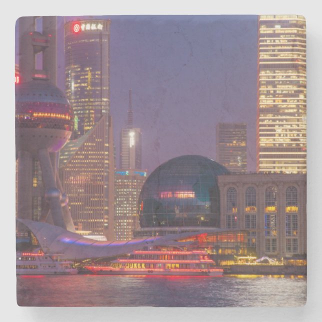 Porta-copo De Pedra Xangai Centro, China (Frente)
