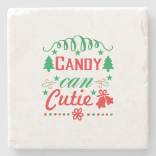 Porta-copo De Pedra Xmas Art Candy Can Cutie