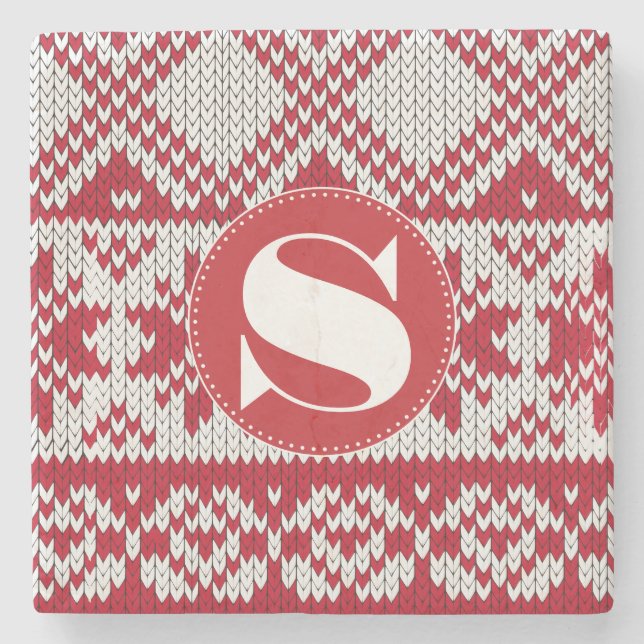 Porta-copo De Pedra Xmas do Knted (Frente)