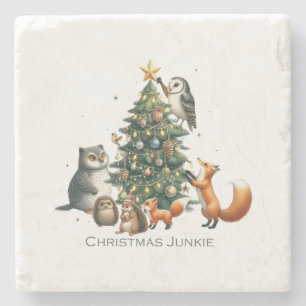 Porta-copo De Pedra Xmas Gift Christmas Junkie