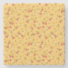 Porta-copo De Pedra Xmas Gift Floral E Hardy