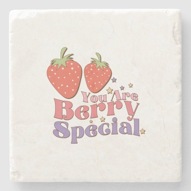 Porta-copo De Pedra Xmas Gift Você É Berry Special (Frente)