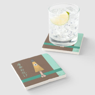 Porta-copo De Pedra Yokai Karakasa-obake (fantasma do guarda-chuva)