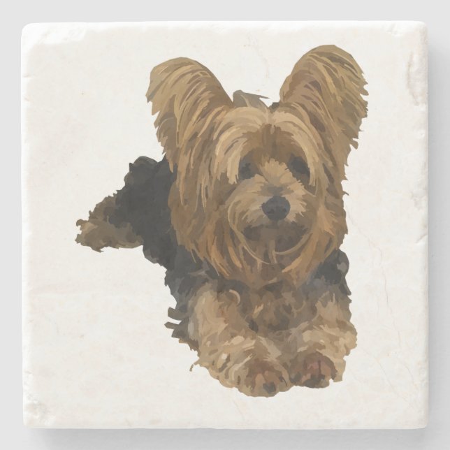 Porta-copo De Pedra Yorkshire Terrier Marble Porta copos (Frente)