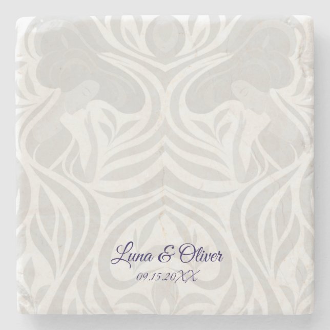 Porta-copo De Pedra Yumeji Hirado Woman Stone Coaster (Frente)