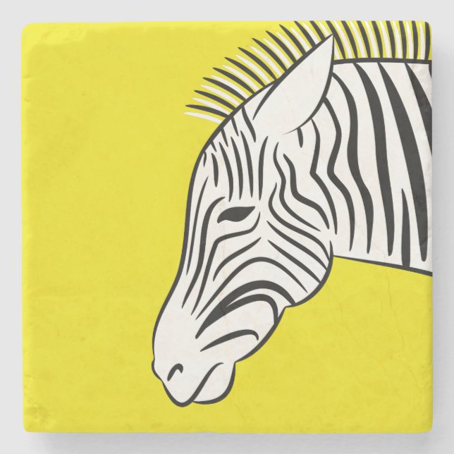Porta-copo De Pedra Zebra (Frente)