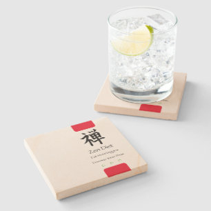 Porta-copo De Pedra Zen Diet Come Mais Vegggens