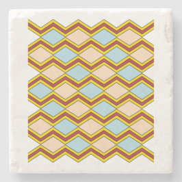 Porta-copo De Pedra Zigzags e Abstrato de Ouros