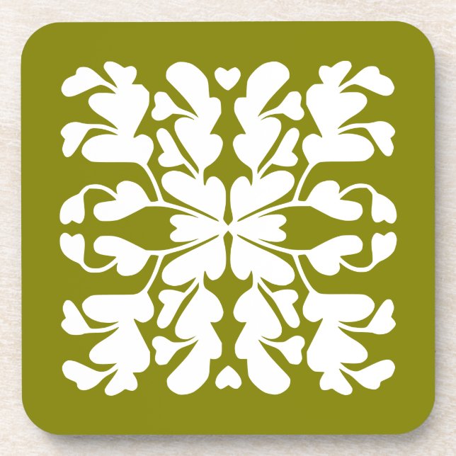 Porta-copo Deco verde-oliva (Frente)