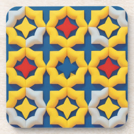 Porta-copo Decoração de casa Geométrica Vibrante Cores Ousada