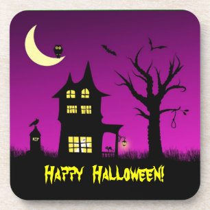 Porta-copo Decoração de Dia das Bruxas de Spooky Haunted Hous