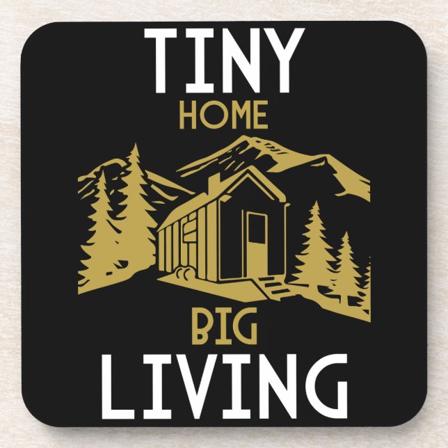 Porta-copo Decoração inicial da casa minúscula (Frente)