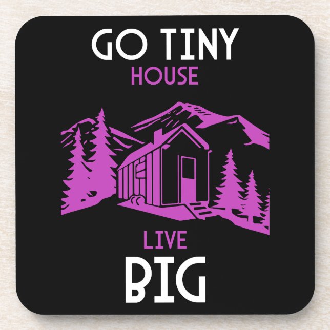 Porta-copo Decoração inicial da casa minúscula (Frente)