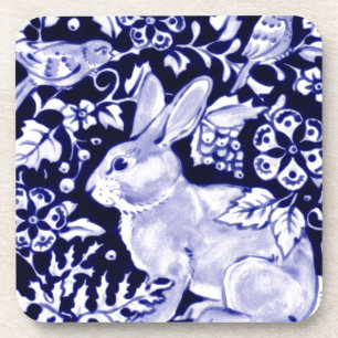 Porta-copo Dedham Blue Rabbit, Classic Blue & White Design