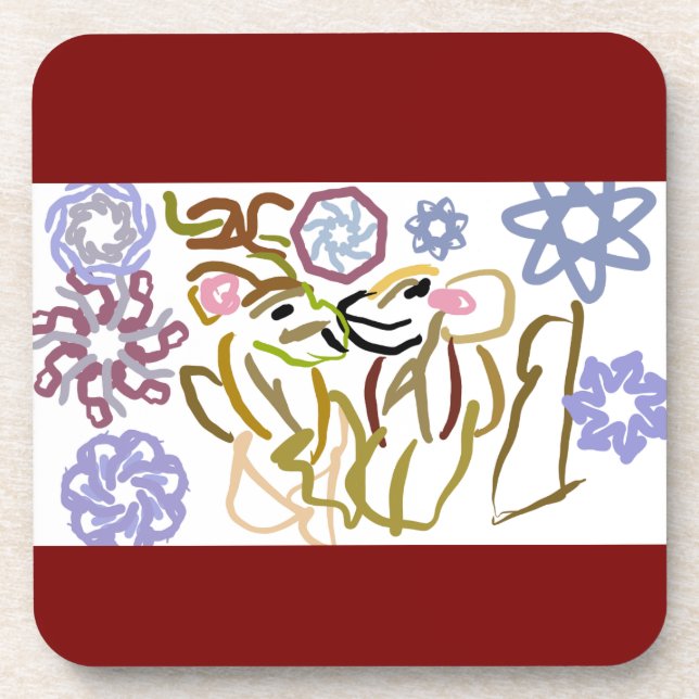 Porta-copo Deer's winter lover  (Frente)