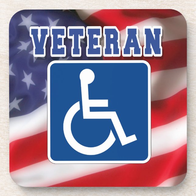 Porta-copo deficiente Veteran EUA (Frente)