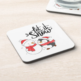 Porta-copo Deixe-o nevar em um