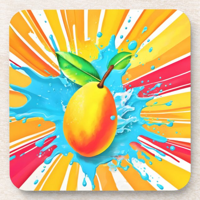 Porta-copo Delícia de Splash de Mango (Frente)