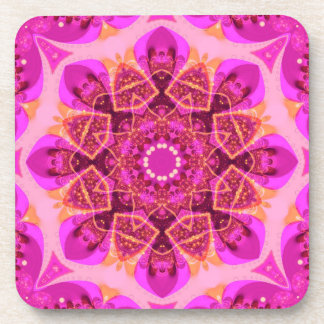 Porta-copo Delícia Rosa Feminina Arte Mandala: Conjunto de Se