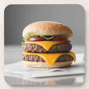 Porta-copo Delicioso Cheeseburger em Tecidos