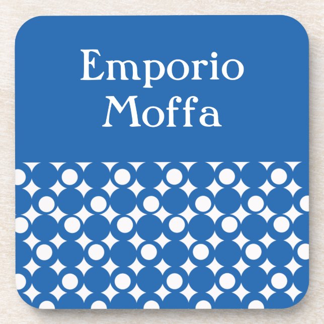 Porta-copo Denim Blue Mod Ball Design @ Emporio Moffa com tex (Frente)