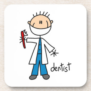 Porta-copo Dentista Figura de Palito