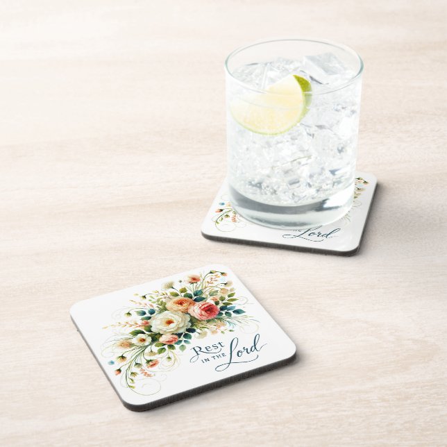 Porta-copo Descanse no Lorde Flóral (Lado Direito)