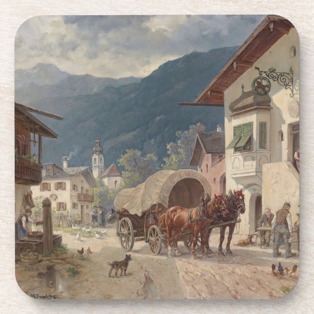 Porta-copo Descanso em frente à Inn - Désiré Thomassin (Frente)