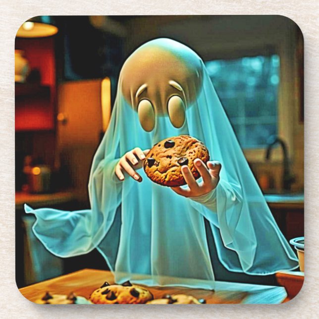 Porta-copo Desejo do Fantasma por Biscoitos (Frente)