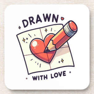 Porta-copo Desenhar com amor