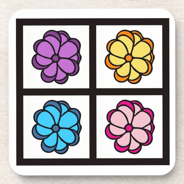 Porta-copo Desenho bonito da Flor (Frente)