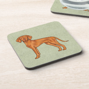 Porta-copo Desenho de cachorro apontador fofo Vizsla Húngaro